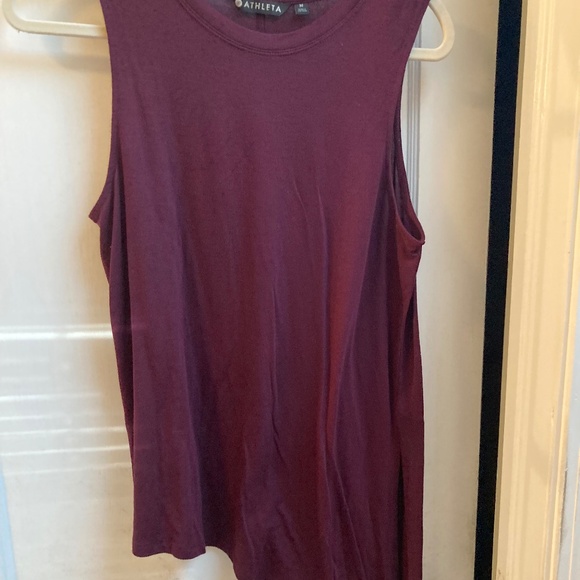 Athleta Purple Asymmtric Top, M - Picture 1 of 4